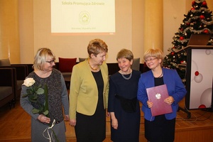 Uroczystość wręczenia szkołom Krajowego Certyfikatu Szkoła Promująca Zdrowie