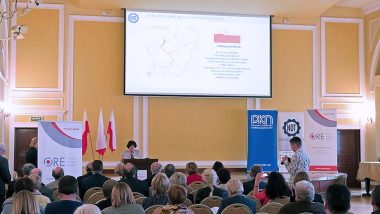 Wystąpienie Ewy Mańkiewicz-Cudny, Prezes Naczelnej Organizacji Technicznej podczas konferencji "Kształcenie zawodowe w czasach zaborów i w XX-leciu Polski Niepodległej"