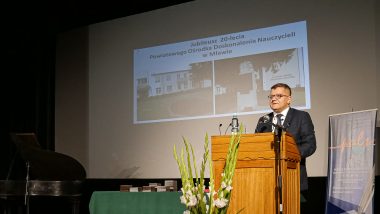 Przemówienie Dyrektora ORE Tomasza Madeja podczas Jubileuszu 20-lecia PODN w Mławie