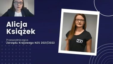 Alicja Książek − Przewodnicząca Zarządu Krajowego NZS