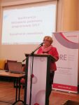 Wicedyrektor ORE Bożena Mayer-Gawron zaprezentowała zmiany w podstawach programowych kształcenia w zawodach